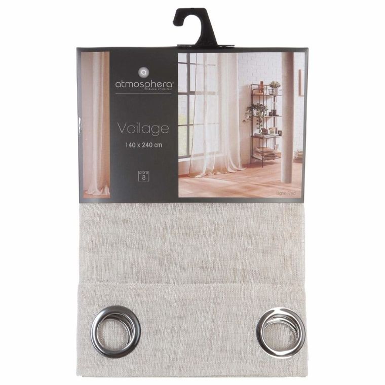 Atmosphera, nowoczesna zasłona okienna, Fred, 140-240 cm, lniana