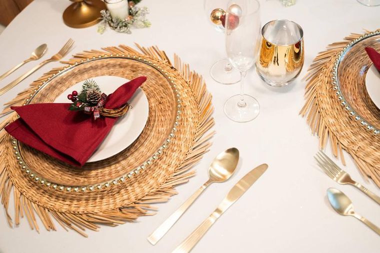 Atmosphera, obrączki na serwetki świąteczne, 2 szt.