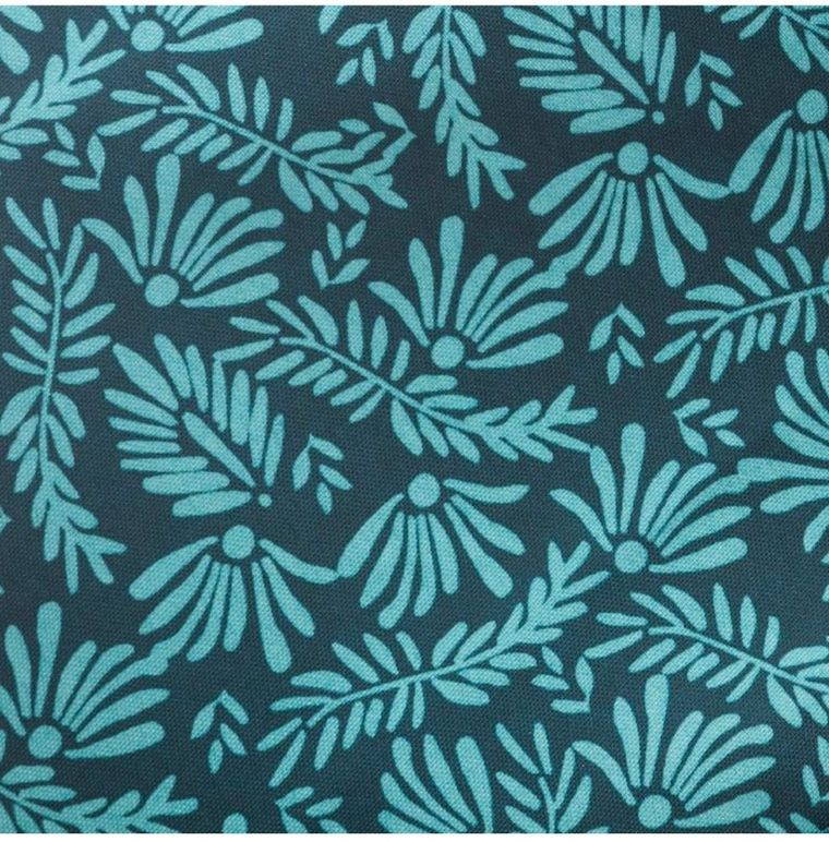 Atmosphera, obrus na stół okrągły, Ø 180 cm, morski z nadrukiem liści