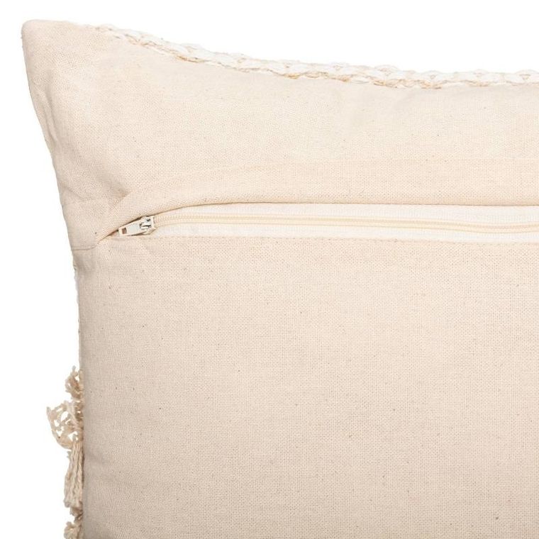 Atmosphera, ozdobna poduszka, Cot Sand, bawełniana, boho, 40-40 cm