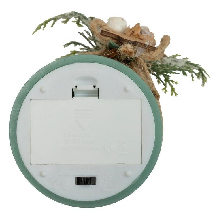 Atmosphera, ozdobna świeca parafinowa LED, 10 cm