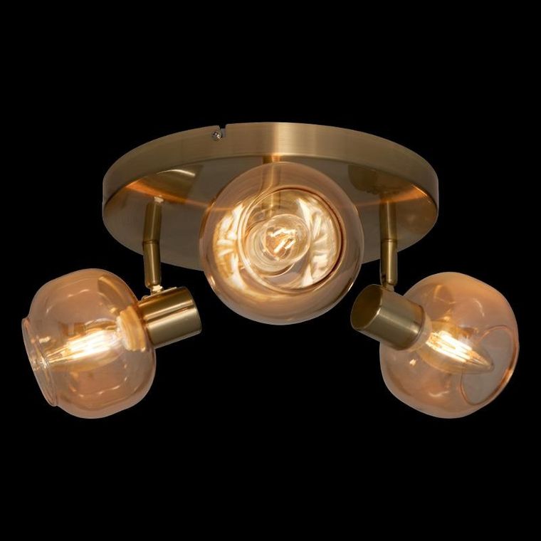 Atmosphera, Pilla, lampy sufitowe, złoto i szklane klosze, 3 punktowe