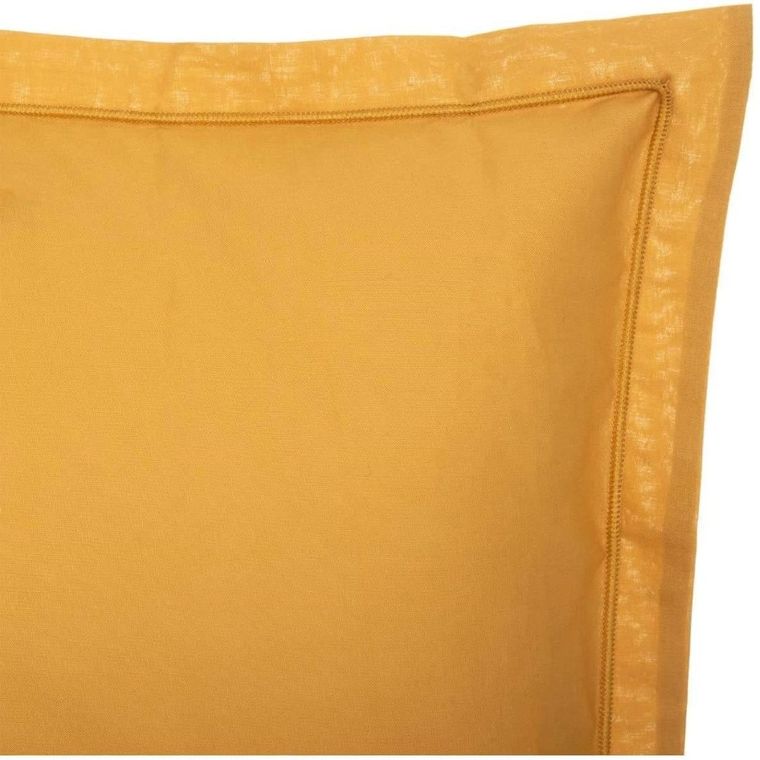 Atmosphera, poszewka na poduszkę z bawełny, 50-70 cm, żółta
