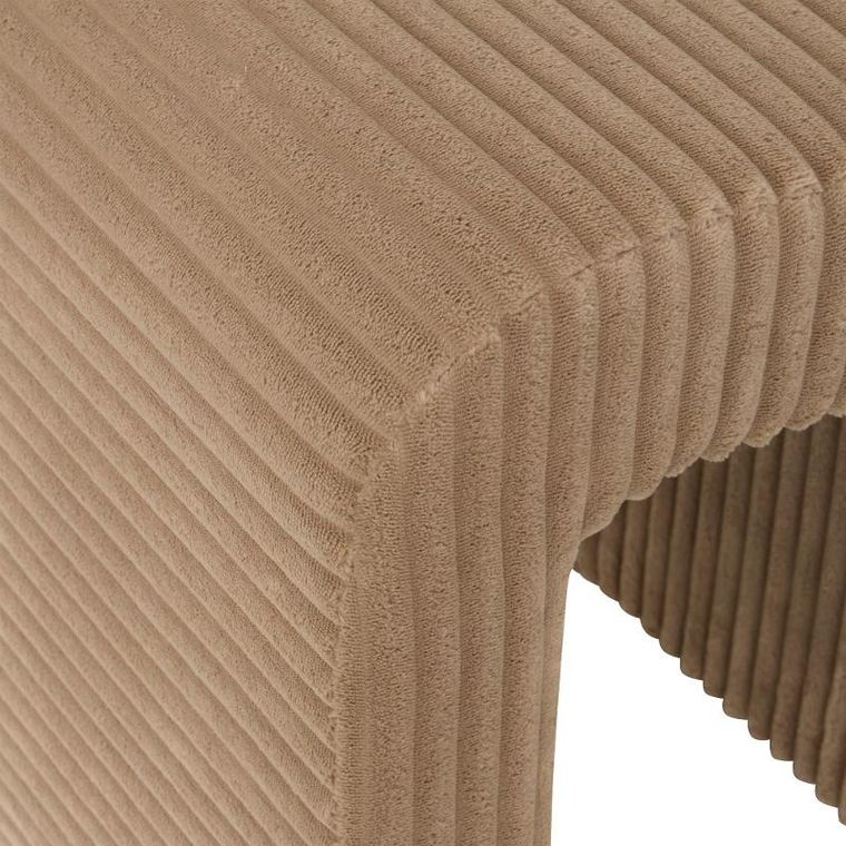 Atmosphera, Sevi, stołek łuk sztruksowy, 43 cm