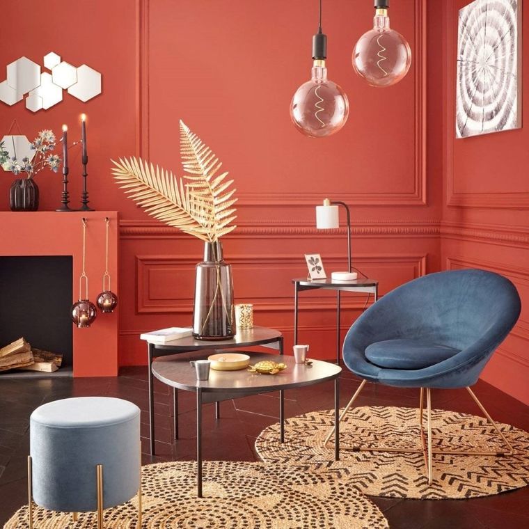 Atmosphera, stołek aksamitny, Velvet, 33 cm, czarny