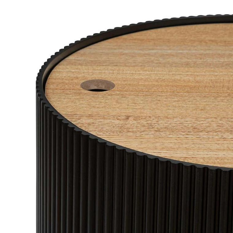 Atmosphera, stolik kawowy ze schowkiem, Enola, okrągły, Ø 38.5 cm