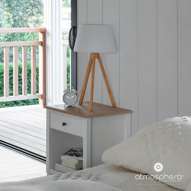 Atmosphera, stolik nocny z szufladą, Solen, wys. 61 cm