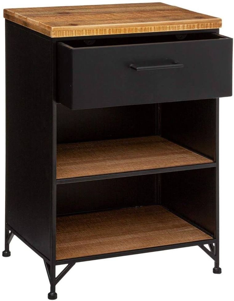 Atmosphera, szafka nocna z szufladą, Cierna, czarna