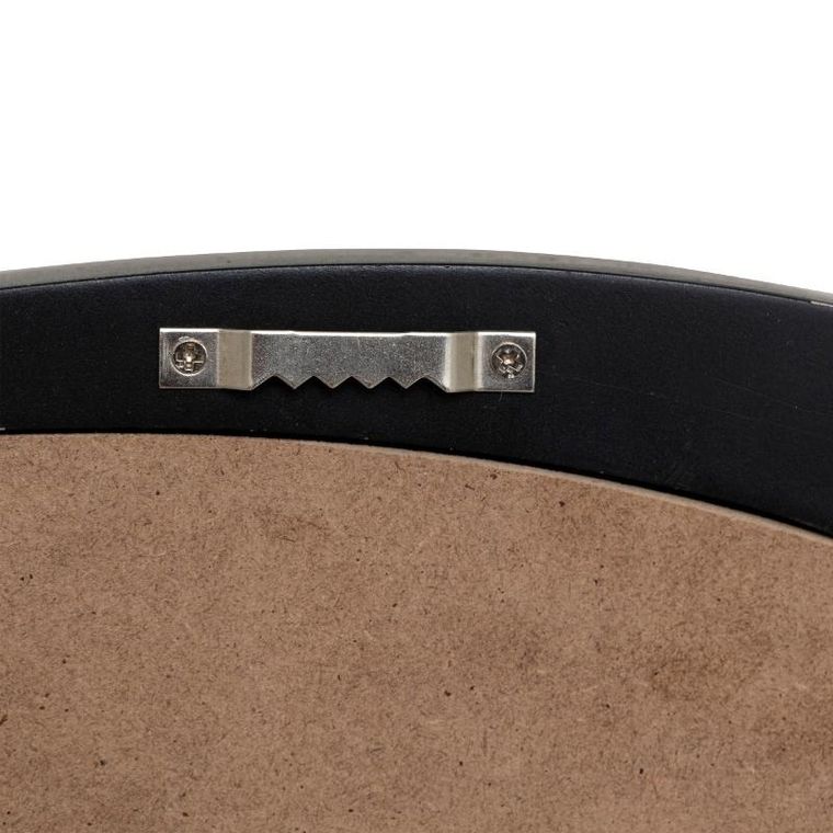 Atmosphera, Wayne, lustro ścienne organiczne w czarnej ramie, 56,5-63 cm