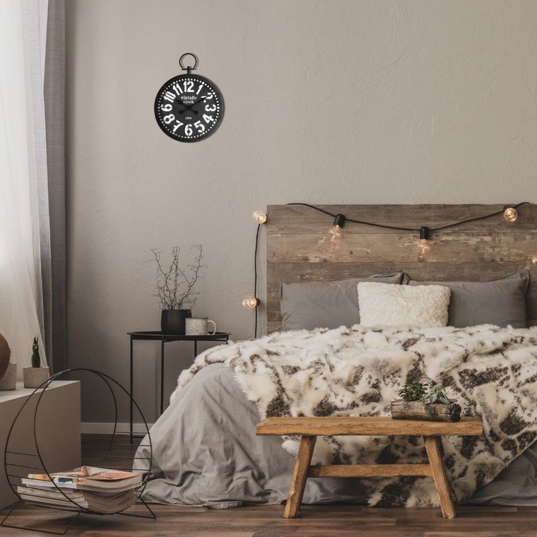 Atmosphera, zegar ścienny wskazówkowy, Vintage, Ø 45 cm, brązowy