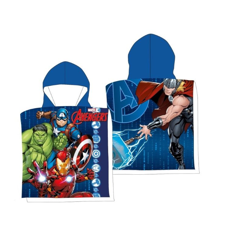 Avengers, Thor, okrycie kąpielowe, ponczo dwustronne, 50-100 cm