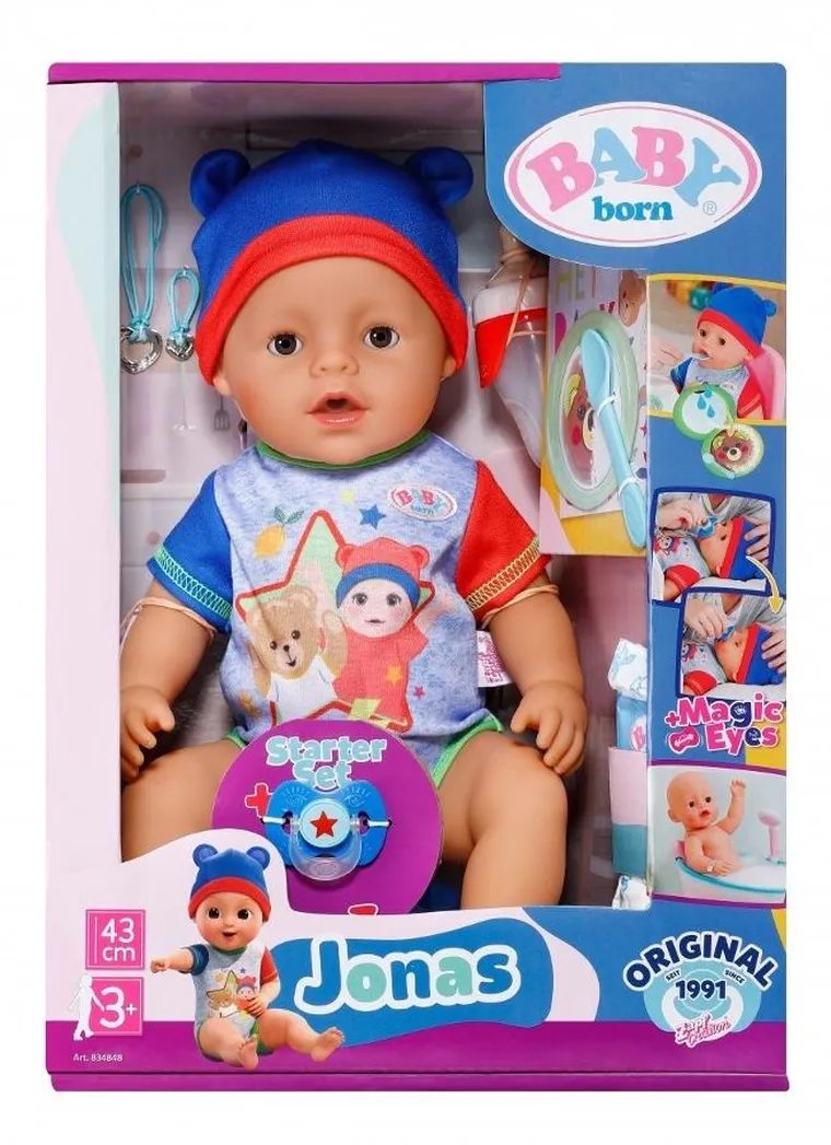 Baby Born, Jonas, lalka bobas, 43 cm