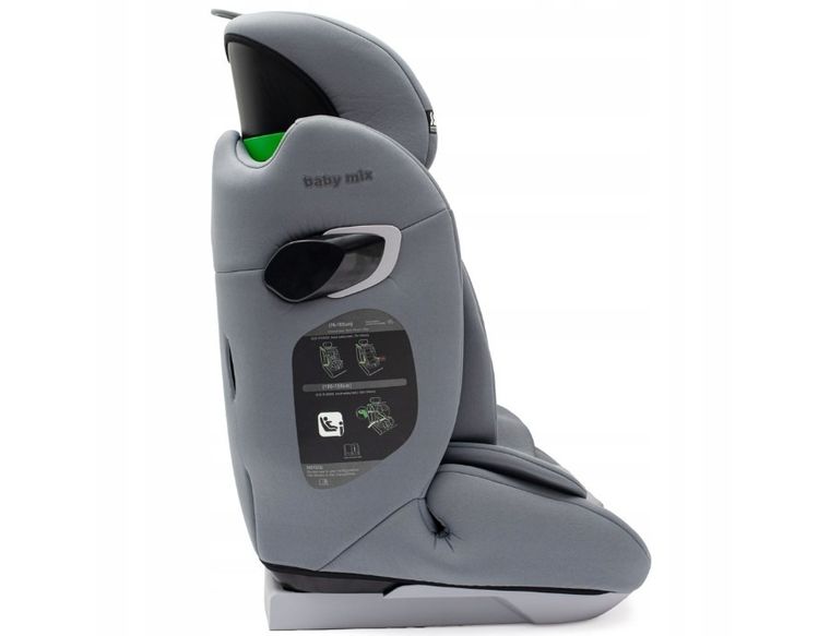 Baby Mix, Hero Pro, fotelik samochodowy, i-Size, grey, 76-150 cm