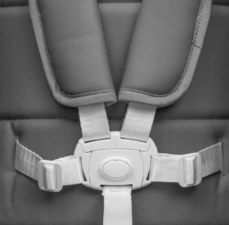 Baby Mix, krzesełko do karmienia i huśtawka, 2w1, grey