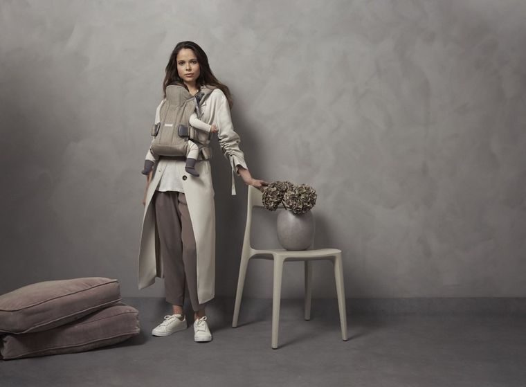 BabyBjörn, One Air, nosidełko ergonomiczne, beżowe