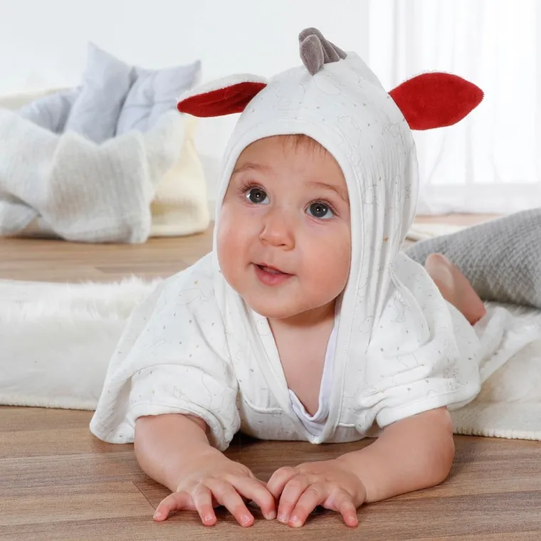 BabyFehn, Natura, Zebra, ponczo kąpielowe z kapturem, 55-110 cm