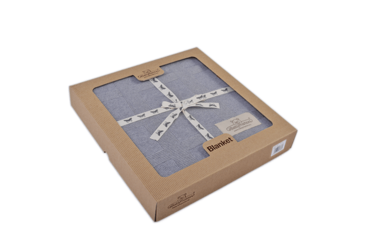 BabyMatex, Accent, koc bambusowy, ciemnoszary, 80-100 cm