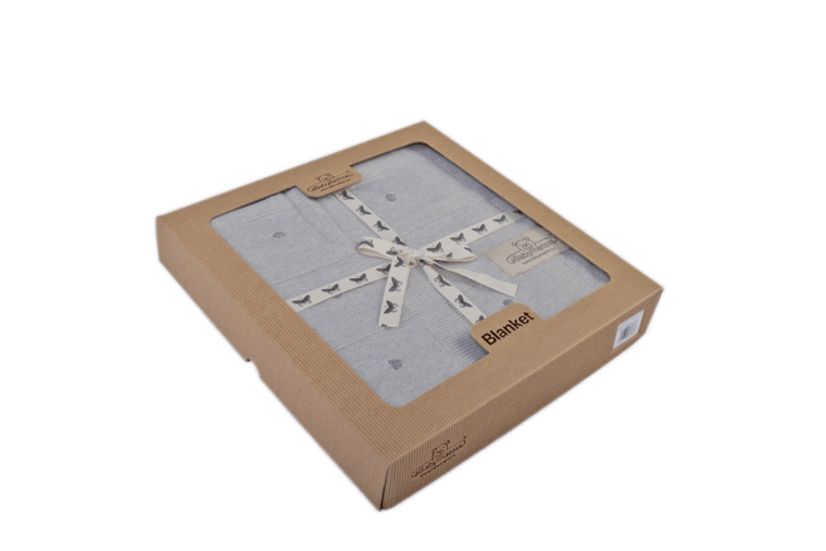 BabyMatex, Accent, koc bambusowy, szary, 80-100 cm