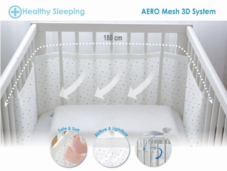 Babymatex, Bump Air, ochraniacz do łóżeczka, 180-30 cm