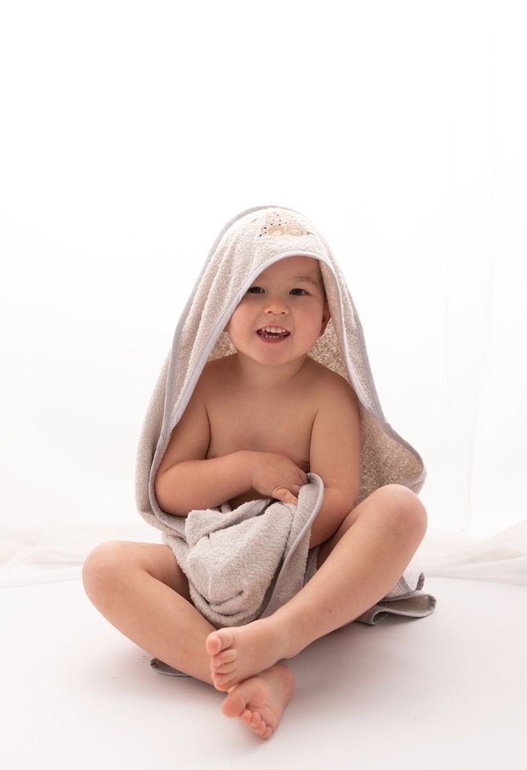 BabyMatex, okrycie kąpielowe, maxi, szare, 100-100 cm