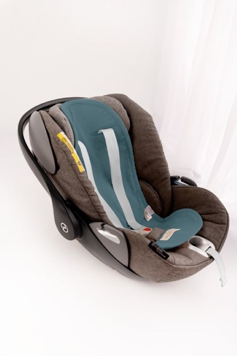 BabyMatex, Paddi, Muslin, nakładka do wózka, fotelika redukująca nacisk, zielona