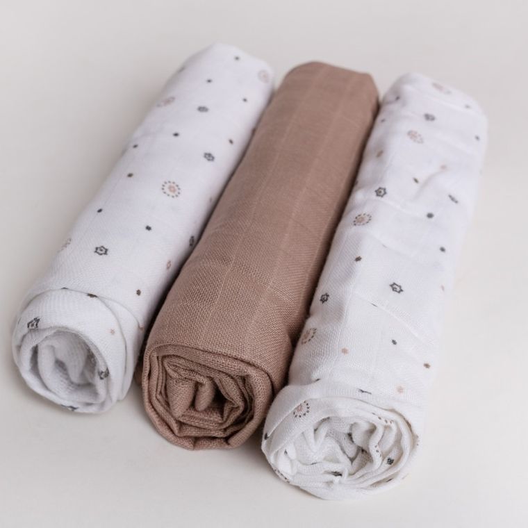 Babymatex, pielucha bambusowa, 70-70 cm, 3 szt.