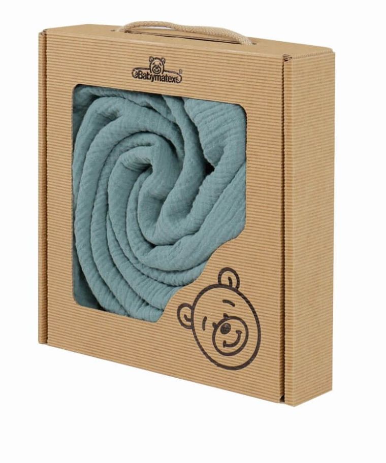 BabyMatex, prześcieradło muślinowe z gumą, różowe, 70-140 cm