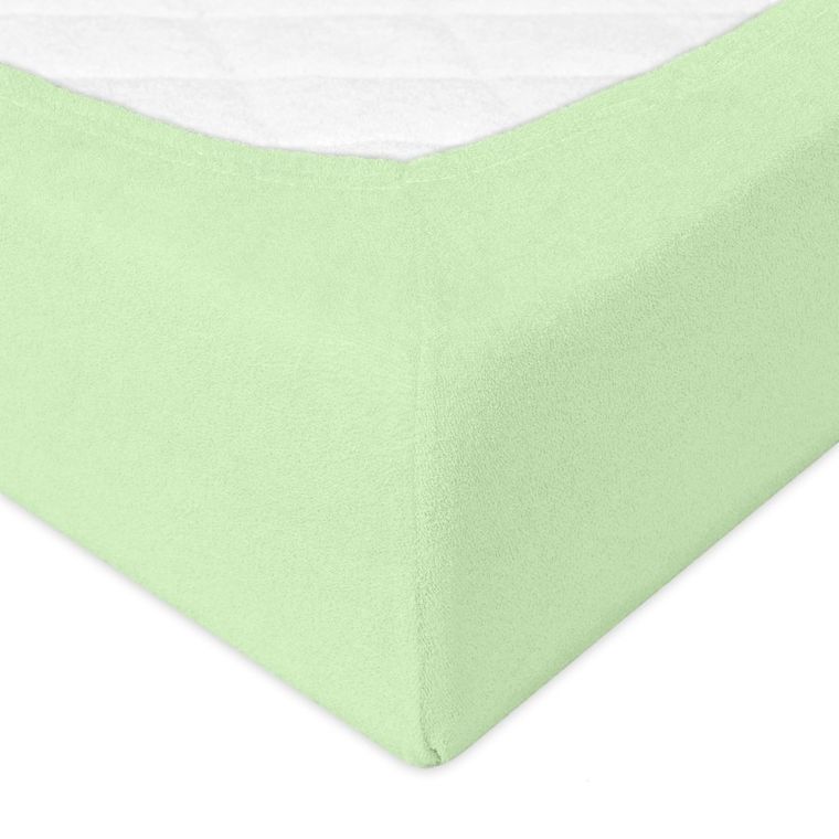 BabyMatex, prześcieradło z gumką, frotte, seledynowe, 70-140 cm