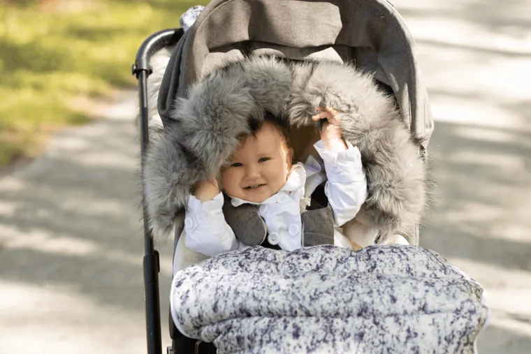 BabyMatex, śpiworek do wózka + mufka, venus, granatowy