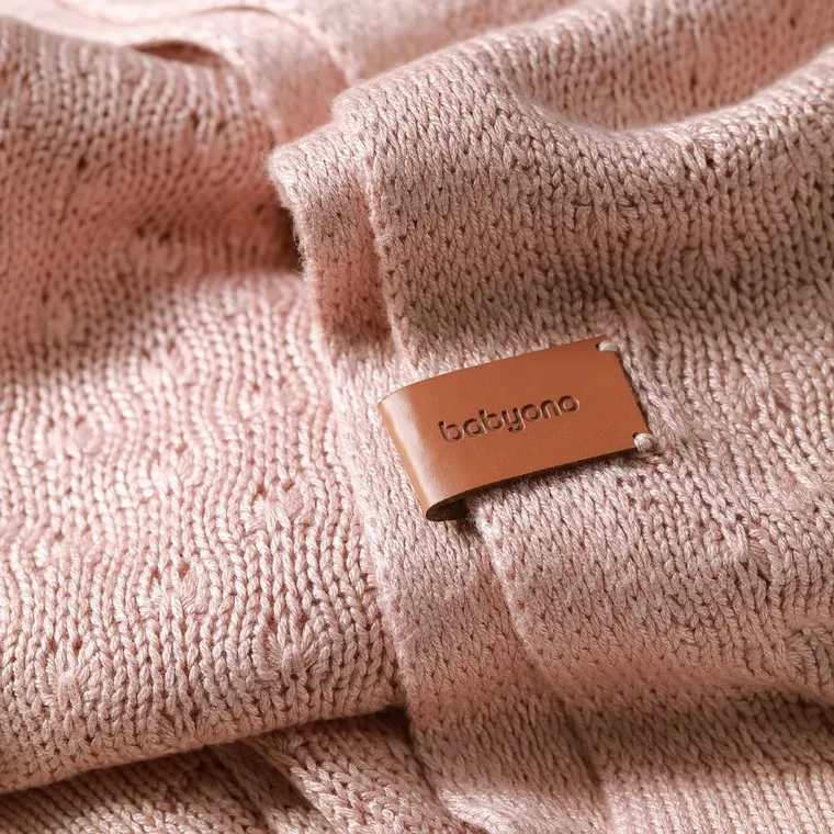 BabyOno, kocyk bambusowy, różowy, 75-100 cm