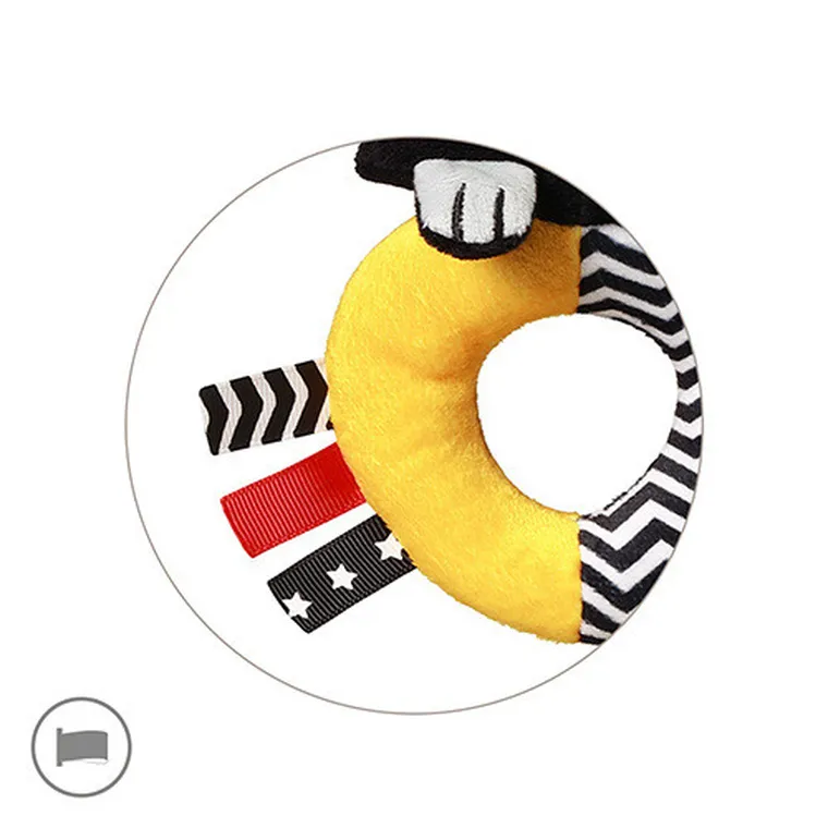 BabyOno, miękka grzechotka kontrastowa, Mouse