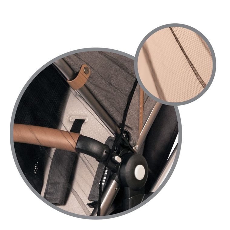 BabyOno, moskitiera na wózek, uniwersalna, czarna