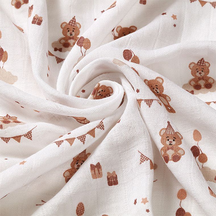 BabyOno, Natural Bamboo, naturalne pieluszki z włókien bambusa, brązowy, 70-70 cm, 3 szt.