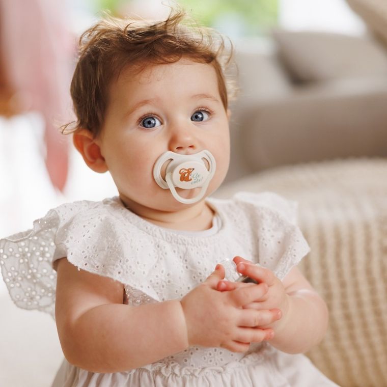 BabyOno, smoczki symetryczne, silikonowe, 6-18 m