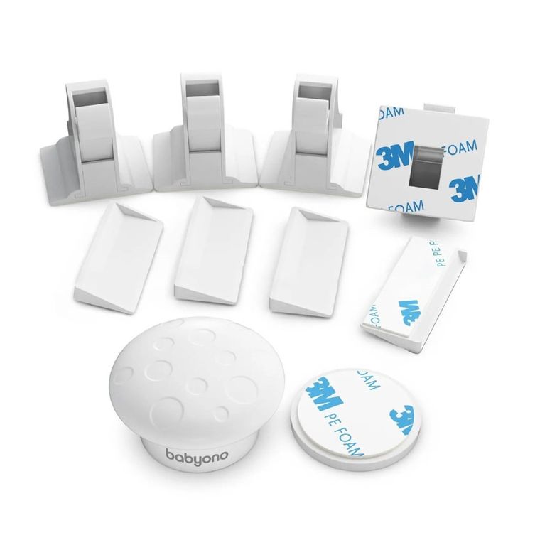 BabyOno, zabezpieczenia do mebli, magnetyczna blokada, 4 szt.