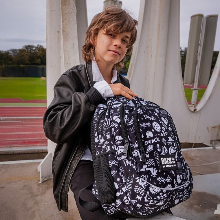 BackUp, plecak szkolny, 3-komorowy, Drift