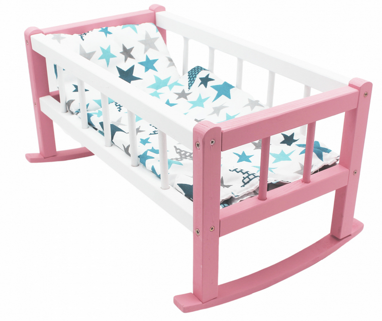 Bączek, kołyska dla lalek z pościelą, 1 szt.