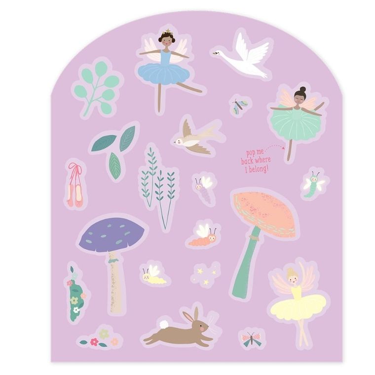 Baletnice. Zestaw naklejek wielokrotnego użytku