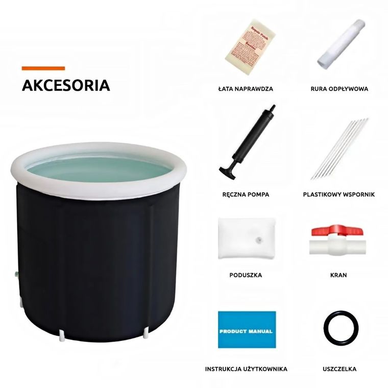 Balia, wanna do kąpieli lodowej i morsowania