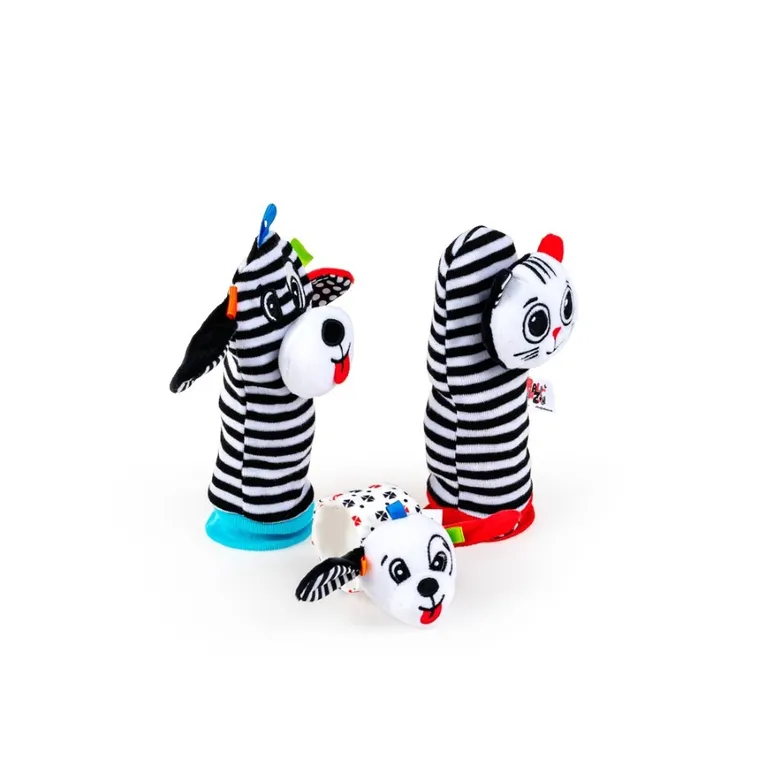 Balibazoo, skarpetki i grzechotka na rączkę, zestaw