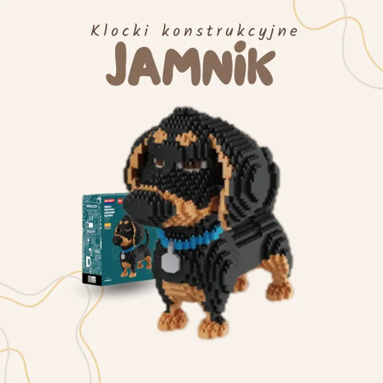 Balody, Pies Jamnik, klocki konstrukcyjne, 2100 elementów