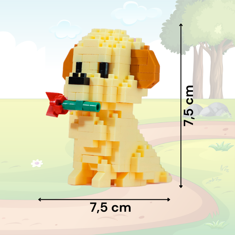 Balody, Piesek mini Shih tzu, klocki konstrukcyjne, 200 elementów