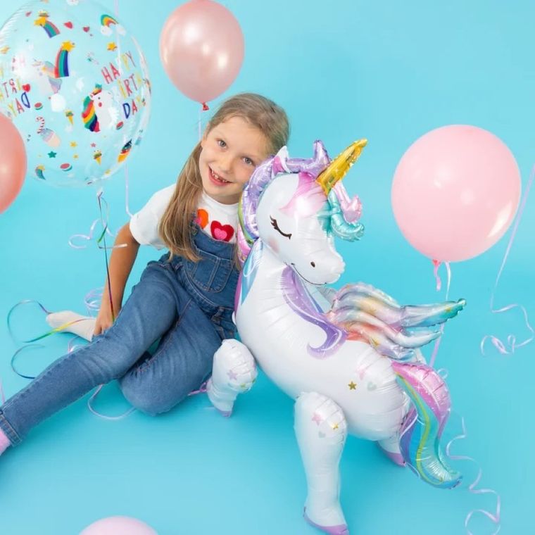 Balon foliowy 3D, jednorożec, 61-66 cm