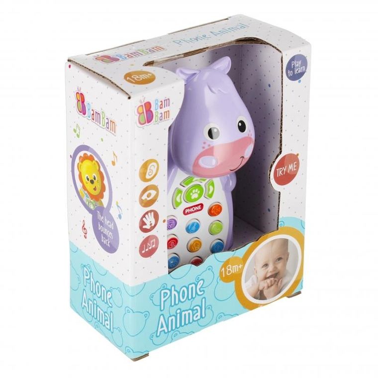 Bam Bam, Muzyczny telefonik, Hipcio, zabawka interaktywna