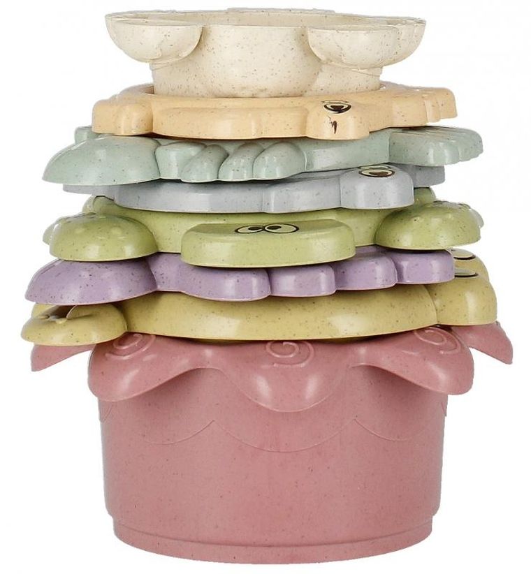 Bam Bam, wieża, kubeczki do układania, 2w1