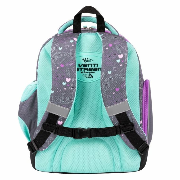 Bambino, plecak szkolny, 2-komorowy, Racoon