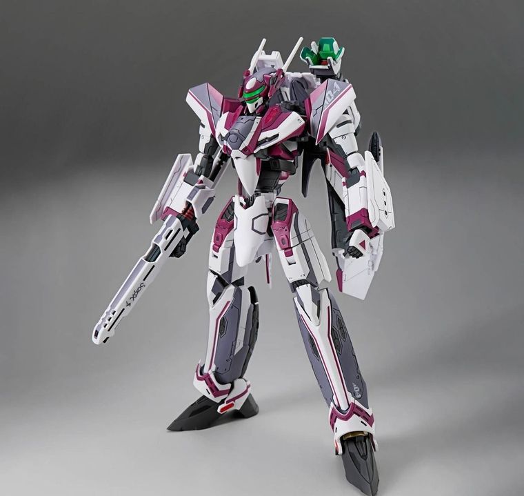 Bandai, HG, Vf-31c Siegfried, Mirage Farina Jenius Use, Deluxe Set, model kolekcjonerski do składania, 1:100
