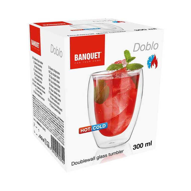 Banquet, szklanka termiczna z podwójną scianką, 300 ml