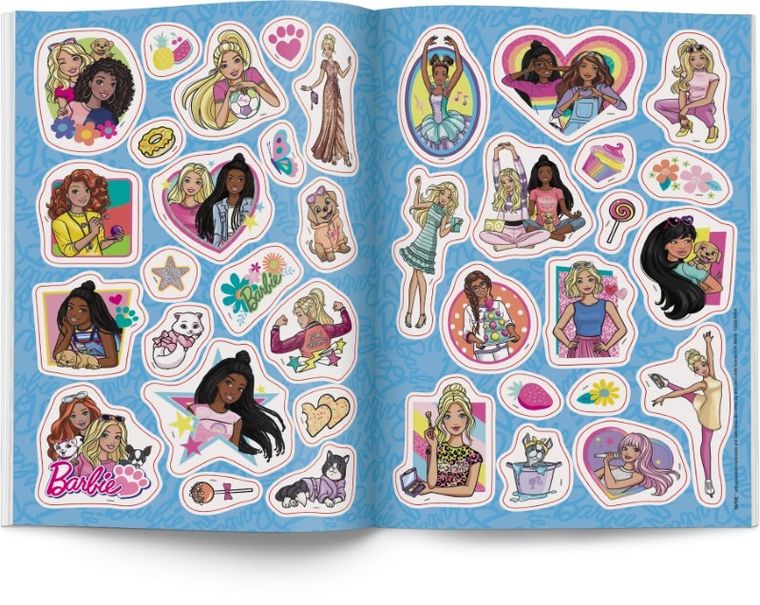 Barbie. 100 brokatowych naklejek