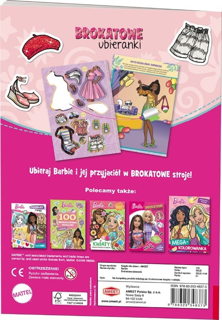 Barbie. Brokatowe ubieranki